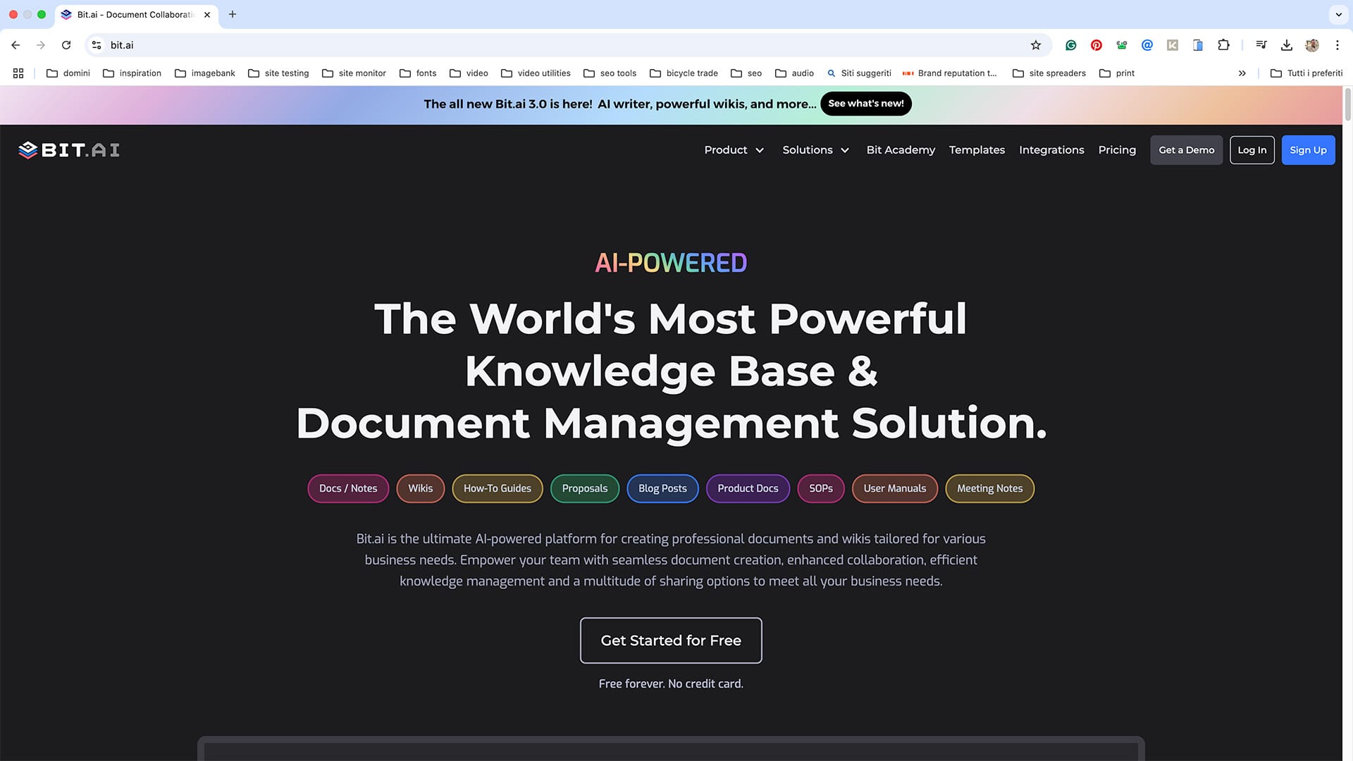Bit.ai: La Soluzione di Gestione Documentale e Base di Conoscenza più Potente al Mondo