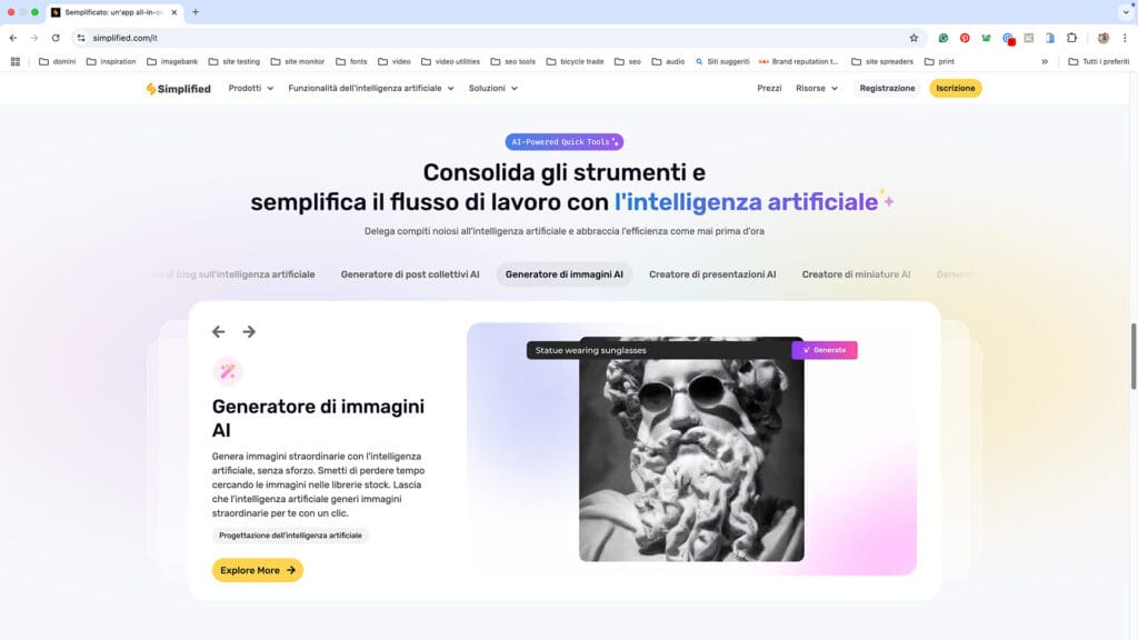 Automazione del content marketing con Simplified A.I