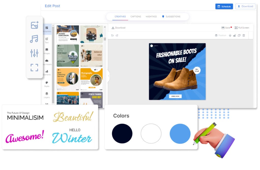 Interfaccia utente di Predis in azione