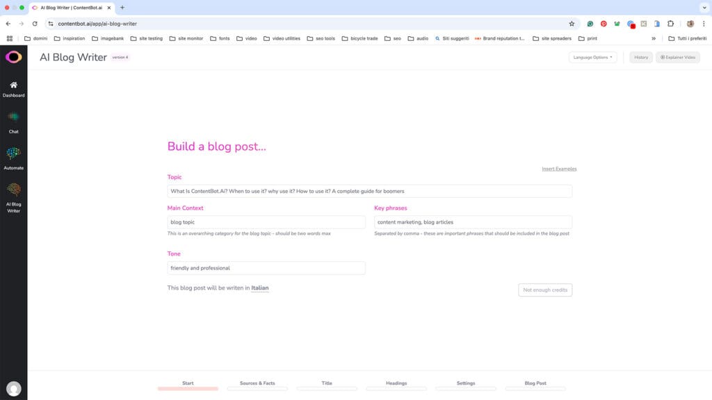 Guida Completa all’Uso di Content Bot per Baby Boomers