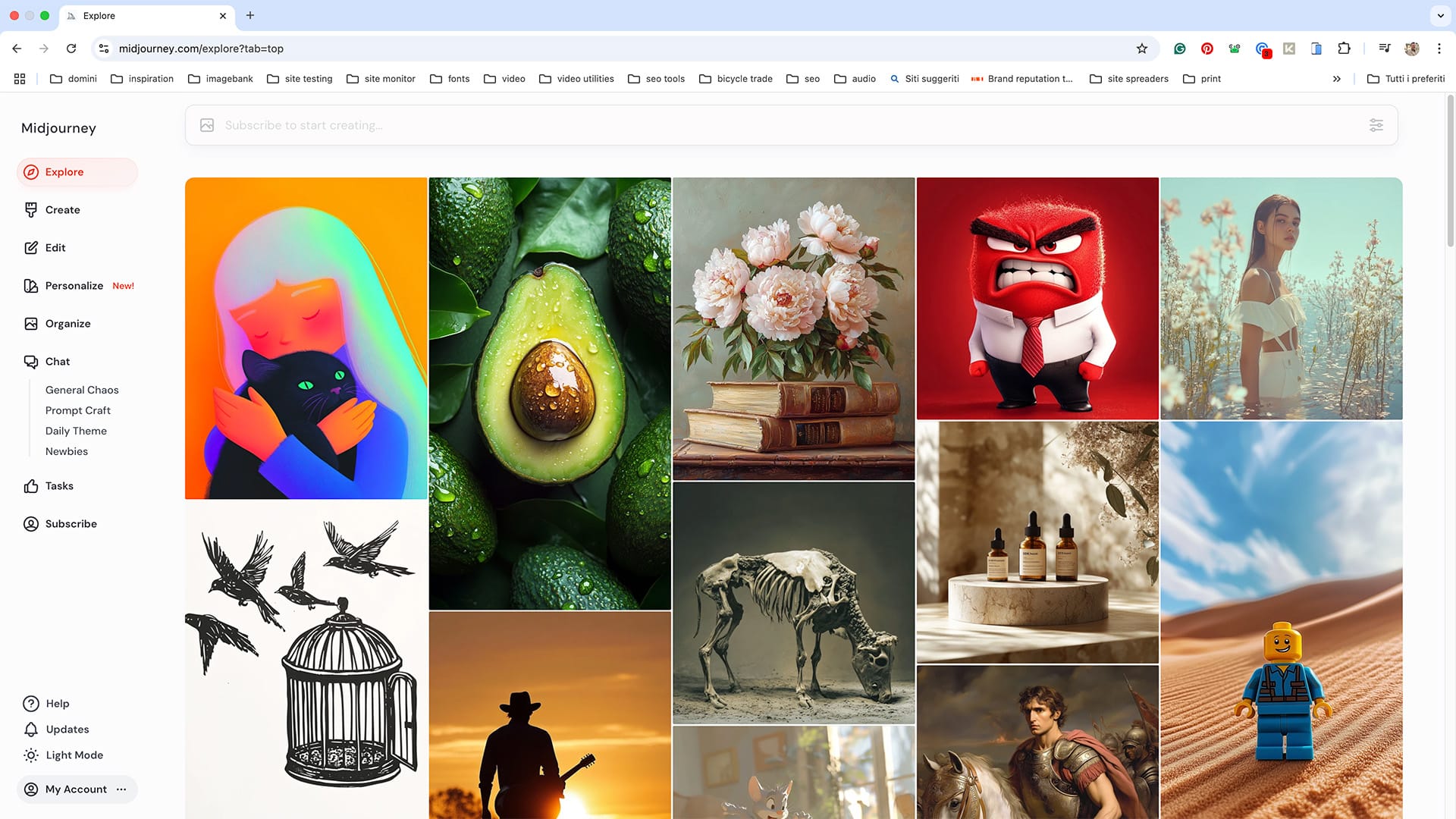 Esempi di arte digitale creata con Midjourney
