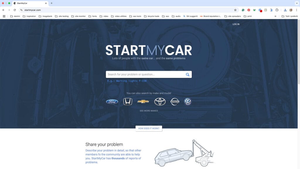App StartMyCar sito internet