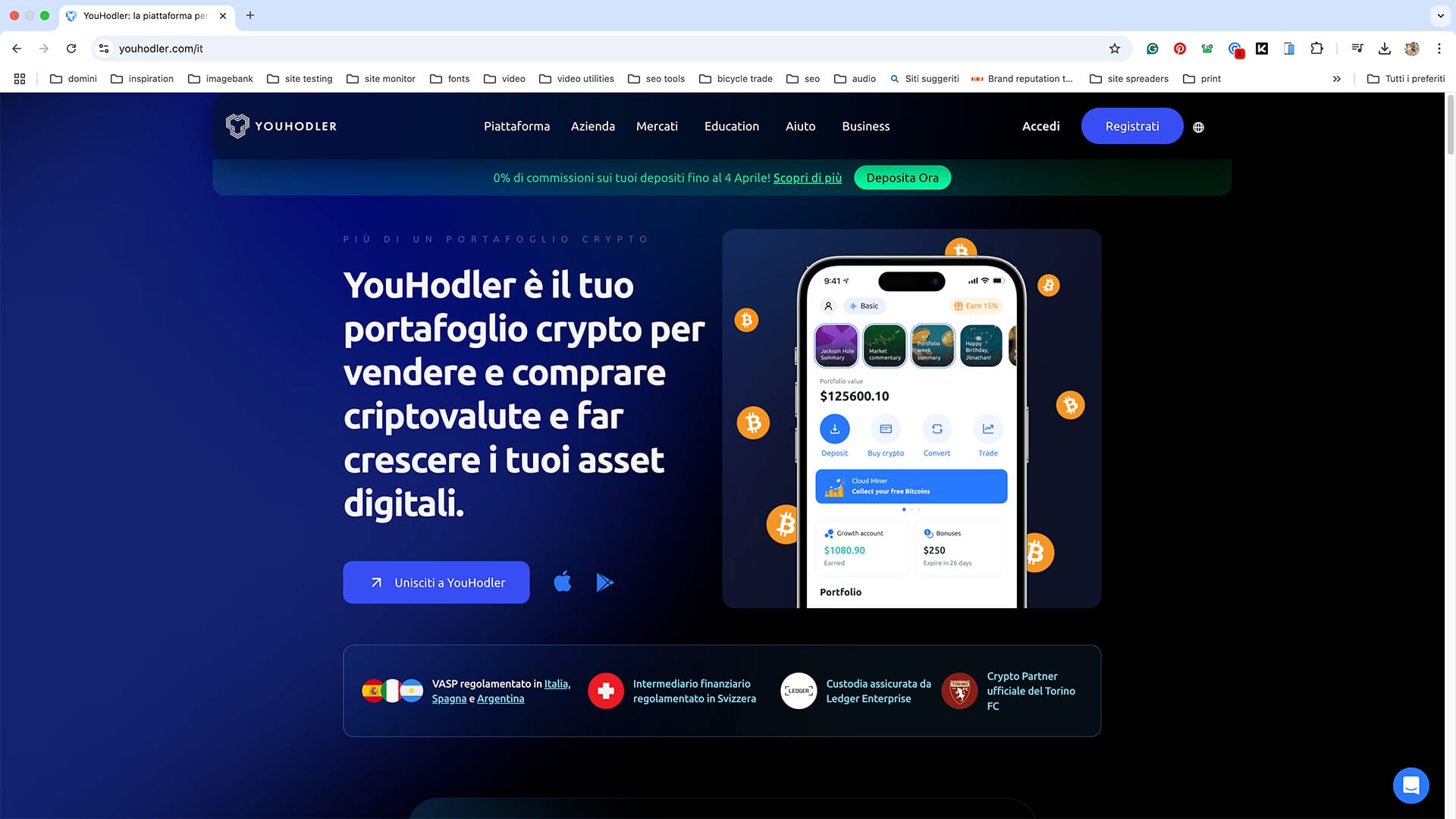 Piattaforma YouHodler: strumenti di trading per imprenditori