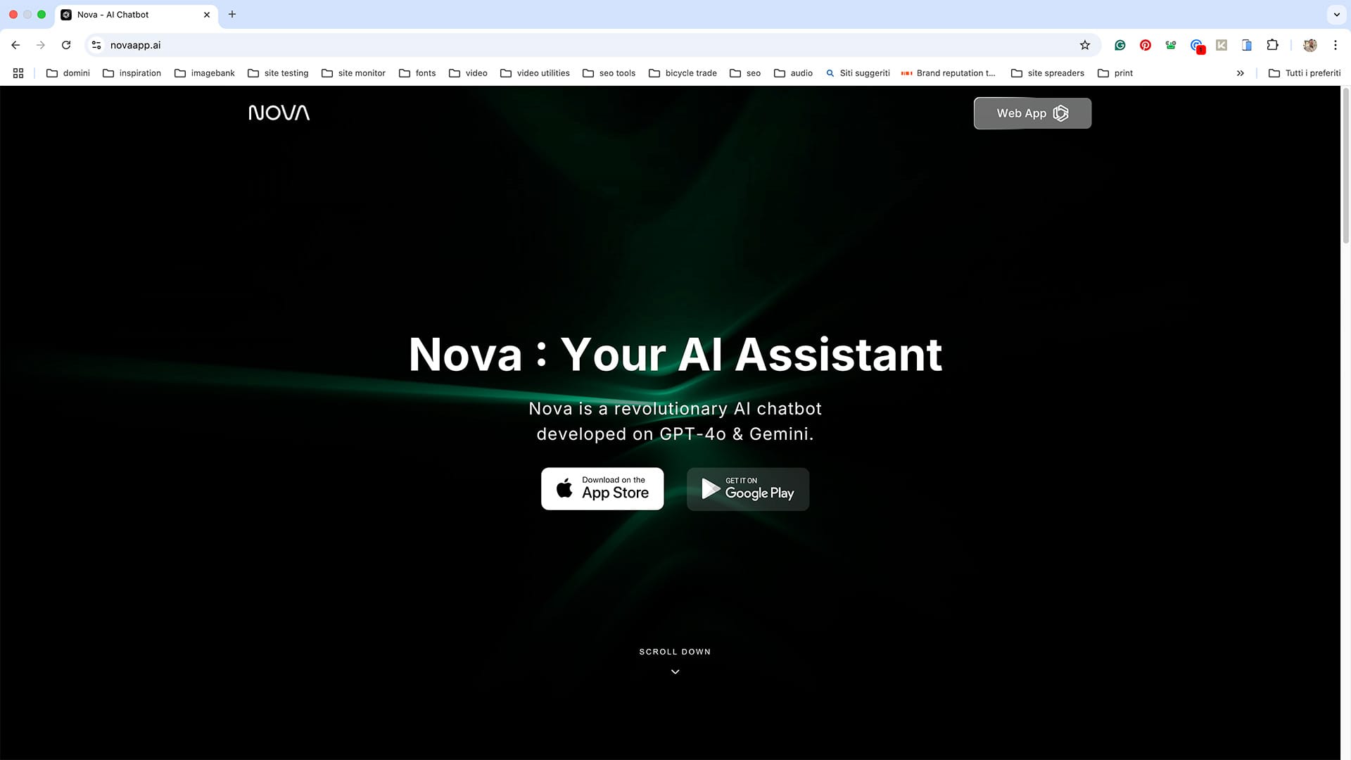 Sito Nova, intelligenza artificiale con GPT-4o e Gemini