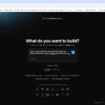 Schermata del processo di creazione di una WebApp con Bolt